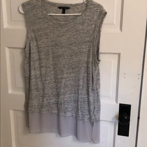 Gray Linen Tank